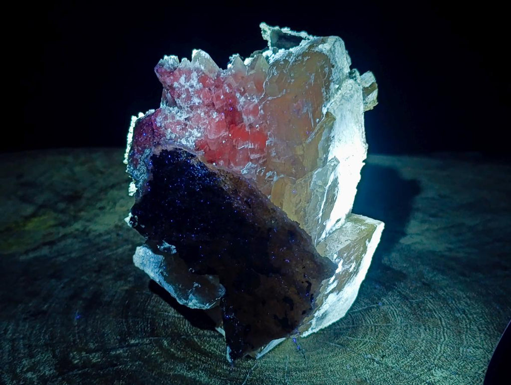Natural Large Stacked Rhombohedral Calcite Clusters with Aragonite x 2 From Albert's Mountain, Lesotho - Toprock Gemstones and Minerals 
