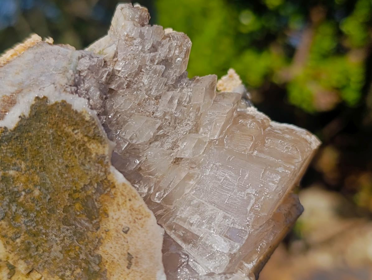 Natural Large Stacked Rhombohedral Calcite Clusters with Aragonite x 2 From Albert's Mountain, Lesotho - Toprock Gemstones and Minerals 