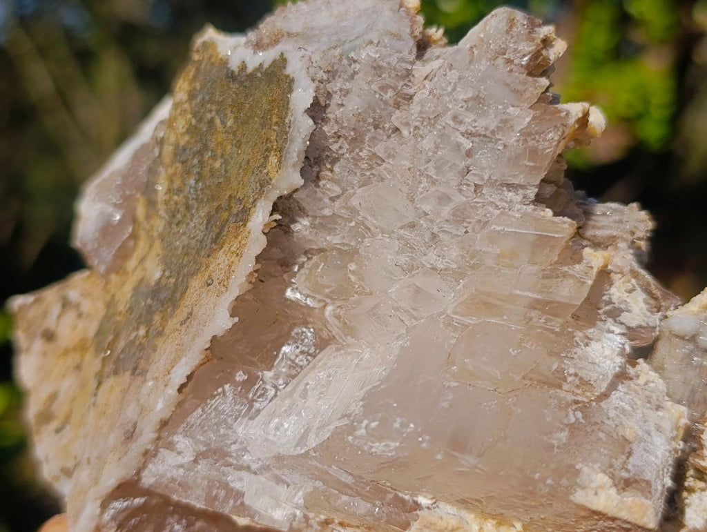 Natural Large Stacked Rhombohedral Calcite Clusters with Aragonite x 2 From Albert's Mountain, Lesotho - Toprock Gemstones and Minerals 