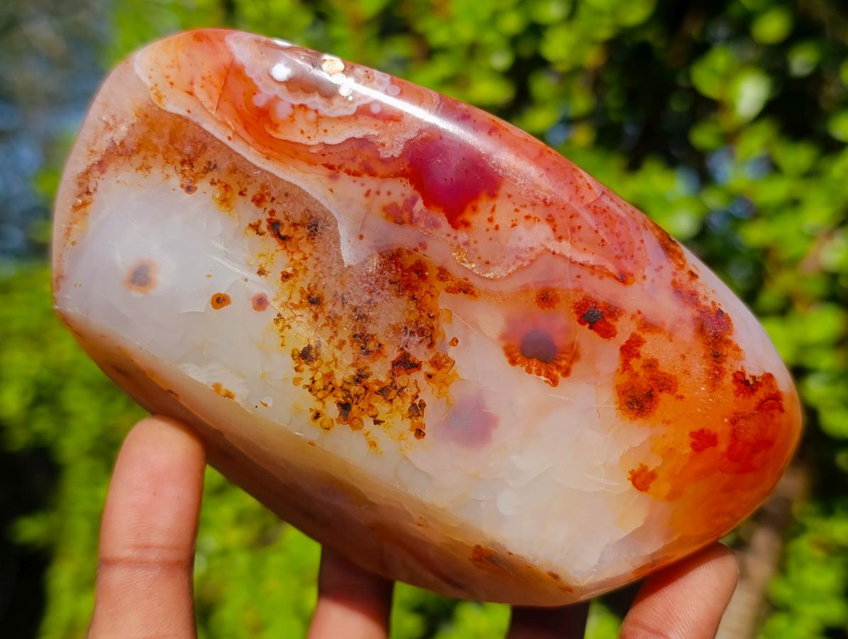 Polished Carnelian Agate Gemstone Bowls x 3 From Madagascar - Toprock Gemstones and Minerals 