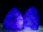 Polished Watermelon Fluorite Standing Display Pieces x 6 From Uis, Namibia - Toprock Gemstones and Minerals 