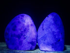 Polished Watermelon Fluorite Standing Display Pieces x 6 From Uis, Namibia - Toprock Gemstones and Minerals 