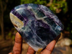 Polished Watermelon Fluorite Standing Display Pieces x 6 From Uis, Namibia - Toprock Gemstones and Minerals 