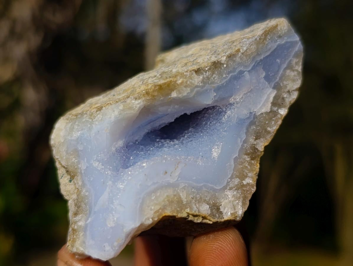 Natural Blue Lace Agate Geodes x 19 From Nsanje, Malawi - Toprock Gemstones and Minerals 