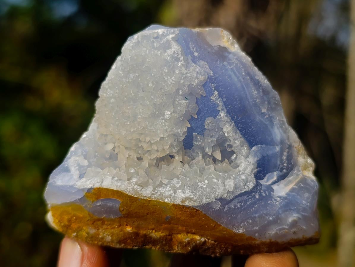 Natural Blue Lace Agate Geodes x 19 From Nsanje, Malawi - Toprock Gemstones and Minerals 