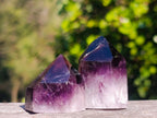 Polished Small Dark Window Amethyst Crystals x 35 From Akansobe, Madagascar - Toprock Gemstones and Minerals 