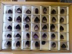 Polished Small Dark Window Amethyst Crystals x 35 From Akansobe, Madagascar - Toprock Gemstones and Minerals 