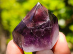 Polished Small Dark Window Amethyst Crystals x 35 From Akansobe, Madagascar - Toprock Gemstones and Minerals 