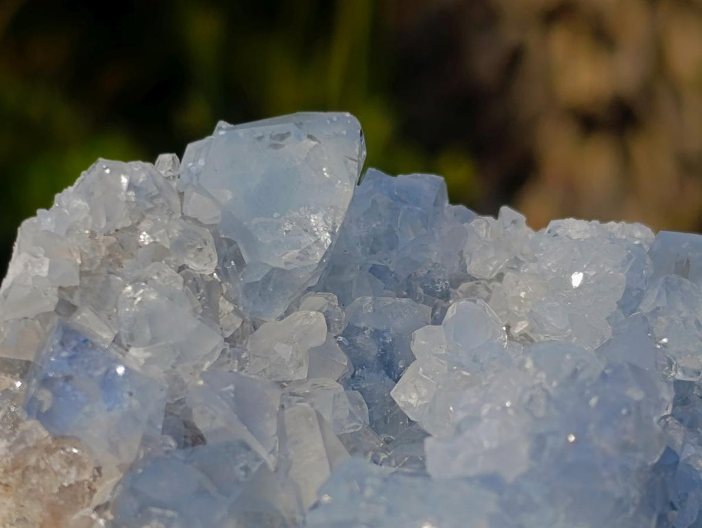 Natural Blue Celestite Specimens x 3 From Sakoany, Madagascar - Toprock Gemstones and Minerals 