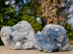 Natural Blue Celestite Specimens x 3 From Sakoany, Madagascar - Toprock Gemstones and Minerals 