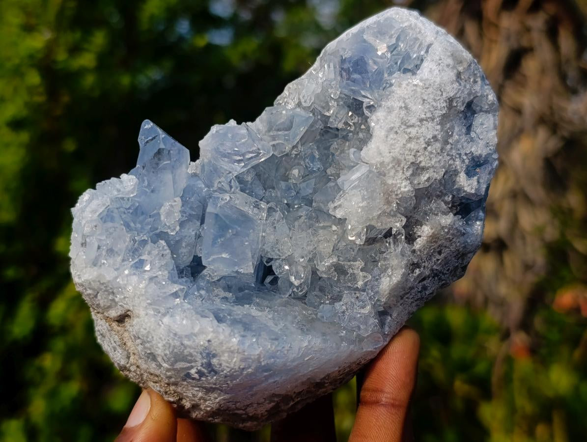Natural Blue Celestite Specimens x 3 From Sakoany, Madagascar - Toprock Gemstones and Minerals 