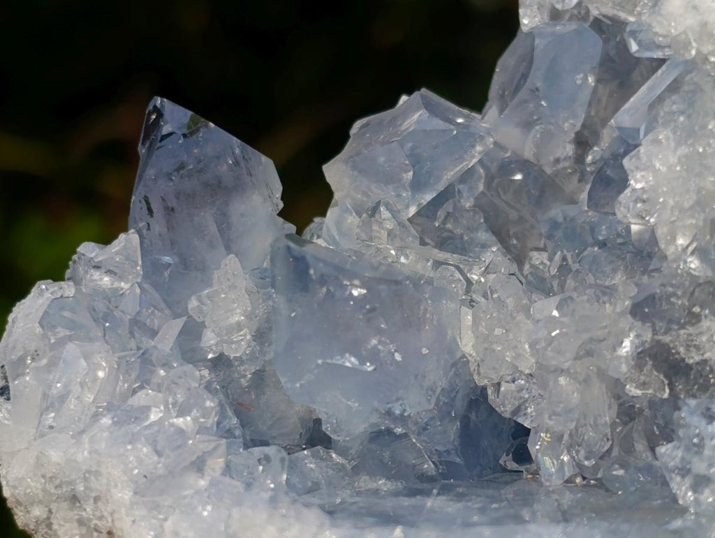 Natural Blue Celestite Specimens x 3 From Sakoany, Madagascar - Toprock Gemstones and Minerals 