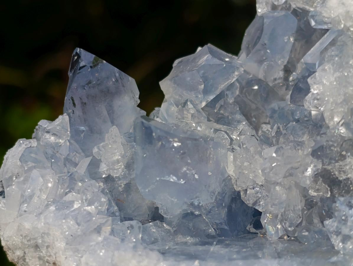 Natural Blue Celestite Specimens x 3 From Sakoany, Madagascar - Toprock Gemstones and Minerals 