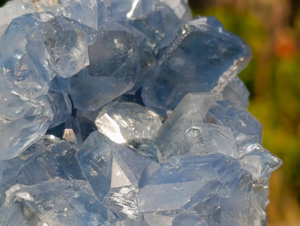 Natural Blue Celestite Specimens x 3 From Sakoany, Madagascar - Toprock Gemstones and Minerals 