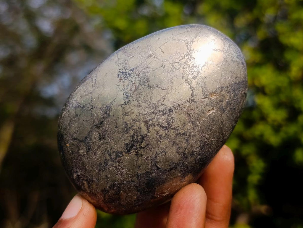 Polished Basalt Pharaoh Stone Galets x 4 From Iron Duke Mine, Zimbabwe - Toprock Gemstones and Minerals 