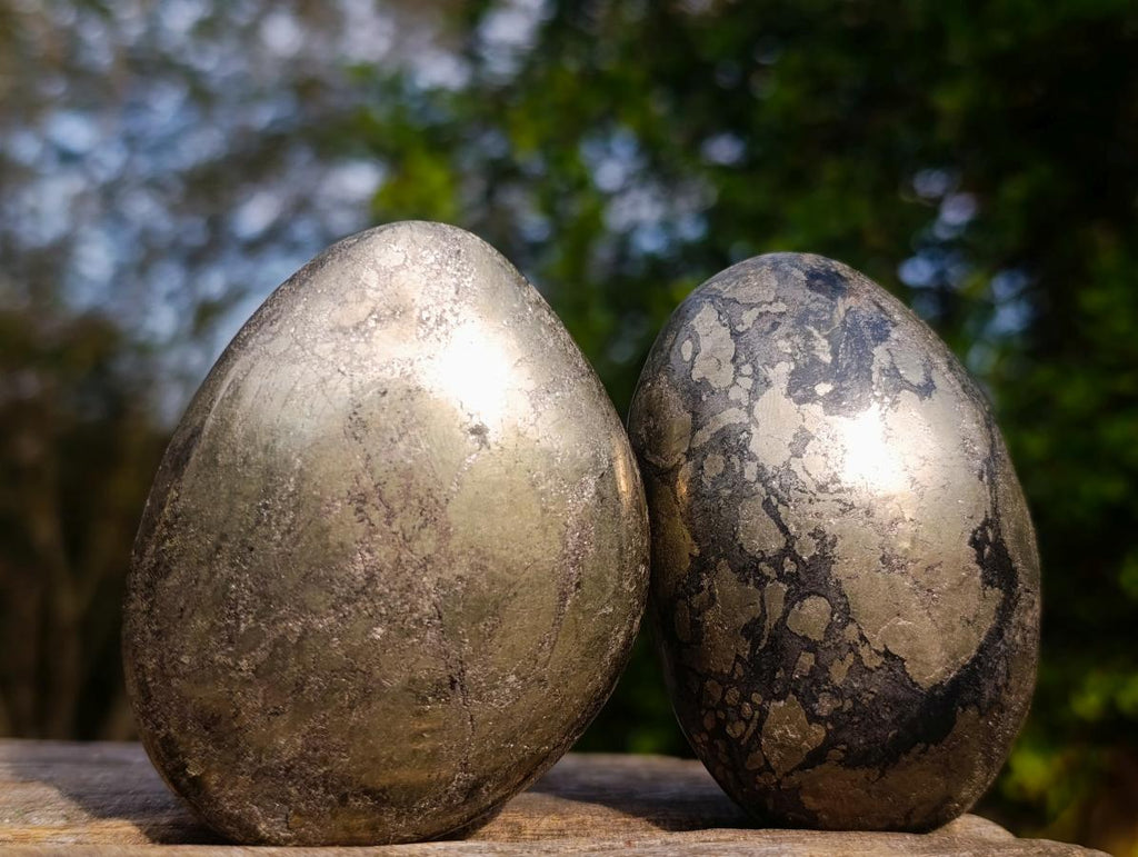 Polished Basalt Pharaoh Stone Galets x 4 From Iron Duke Mine, Zimbabwe - Toprock Gemstones and Minerals 