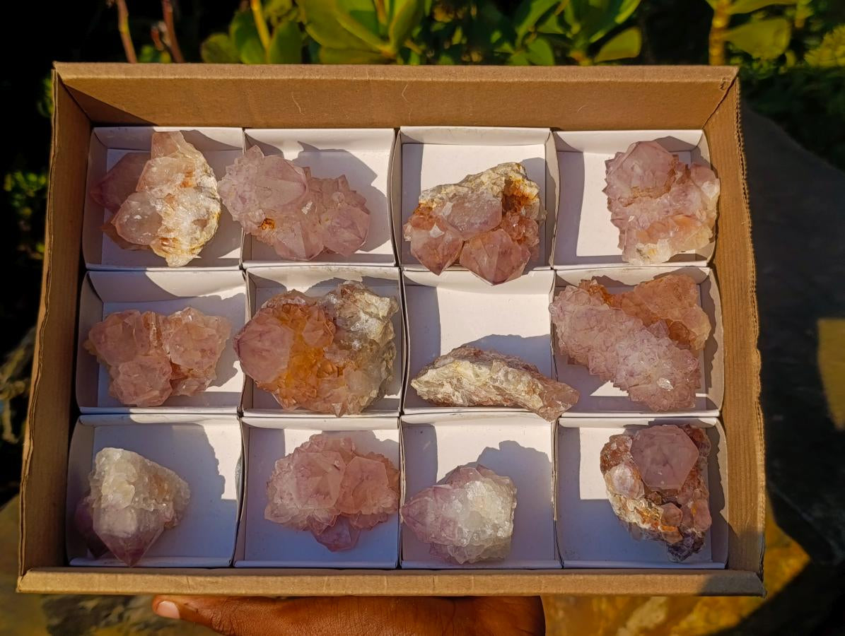 Natural Spirit Amethyst Crystals and Clusters x 12 From Boekenhouthoek, South Africa - Toprock Gemstones and Minerals 