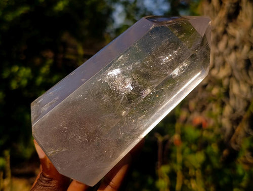 Polished Large Clear and Smokey Quartz Display Crystals x 3 From Madagascar - Toprock Gemstones and Minerals 