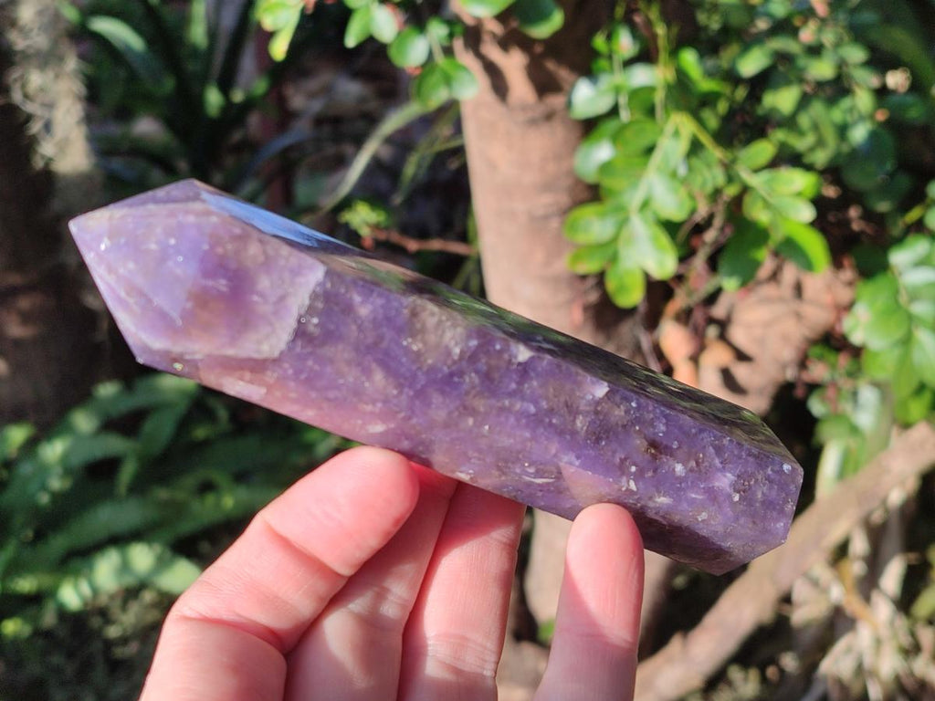 Polished Lepidolite with Pink Rubellite Tourmaline Display Crystals x 6 From Ambatondrazaka, Madagascar - Toprock Gemstones and Minerals 