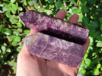 Polished Lepidolite with Pink Rubellite Tourmaline Display Crystals x 6 From Ambatondrazaka, Madagascar - Toprock Gemstones and Minerals 