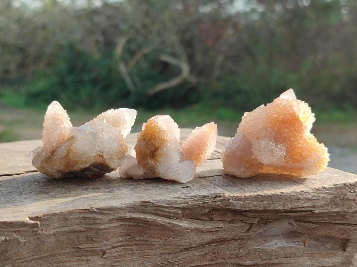 Natural Limonite Tinted Spirit Quartz Clusters x 24 From Boekenhouthoek, South Africa - Toprock Gemstones and Minerals 