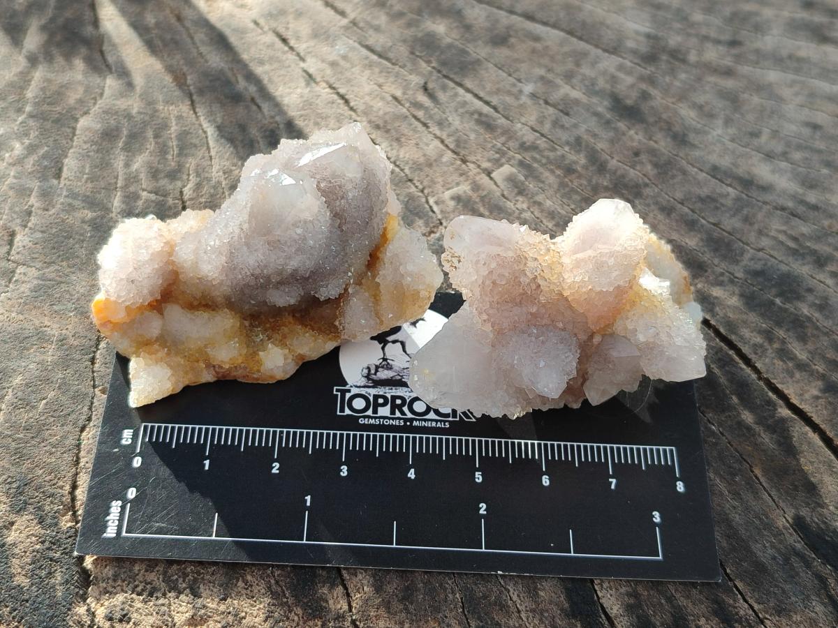 Natural Limonite Tinted Spirit Quartz Clusters x 24 From Boekenhouthoek, South Africa - Toprock Gemstones and Minerals 