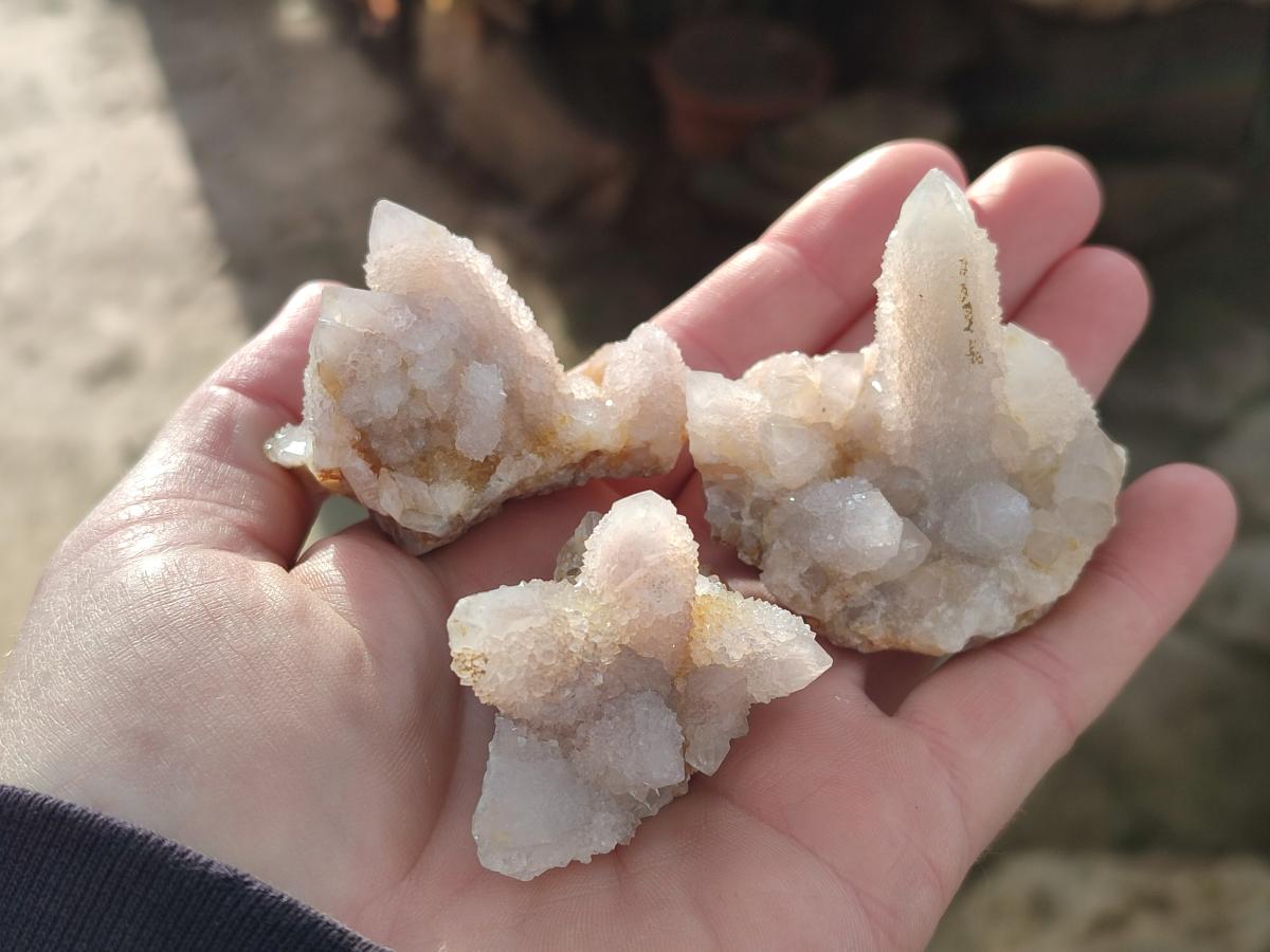 Natural Limonite Tinted Spirit Quartz Clusters x 24 From Boekenhouthoek, South Africa - Toprock Gemstones and Minerals 