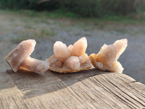 Natural Limonite Tinted Spirit Quartz Clusters x 24 From Boekenhouthoek, South Africa - Toprock Gemstones and Minerals 