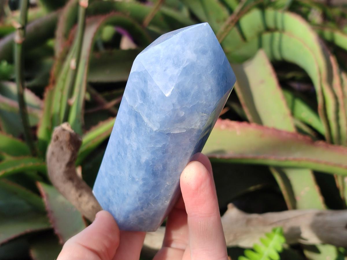 Polished Large Blue Calcite Display Crystals x 6 From Madagascar - Toprock Gemstones and Minerals 