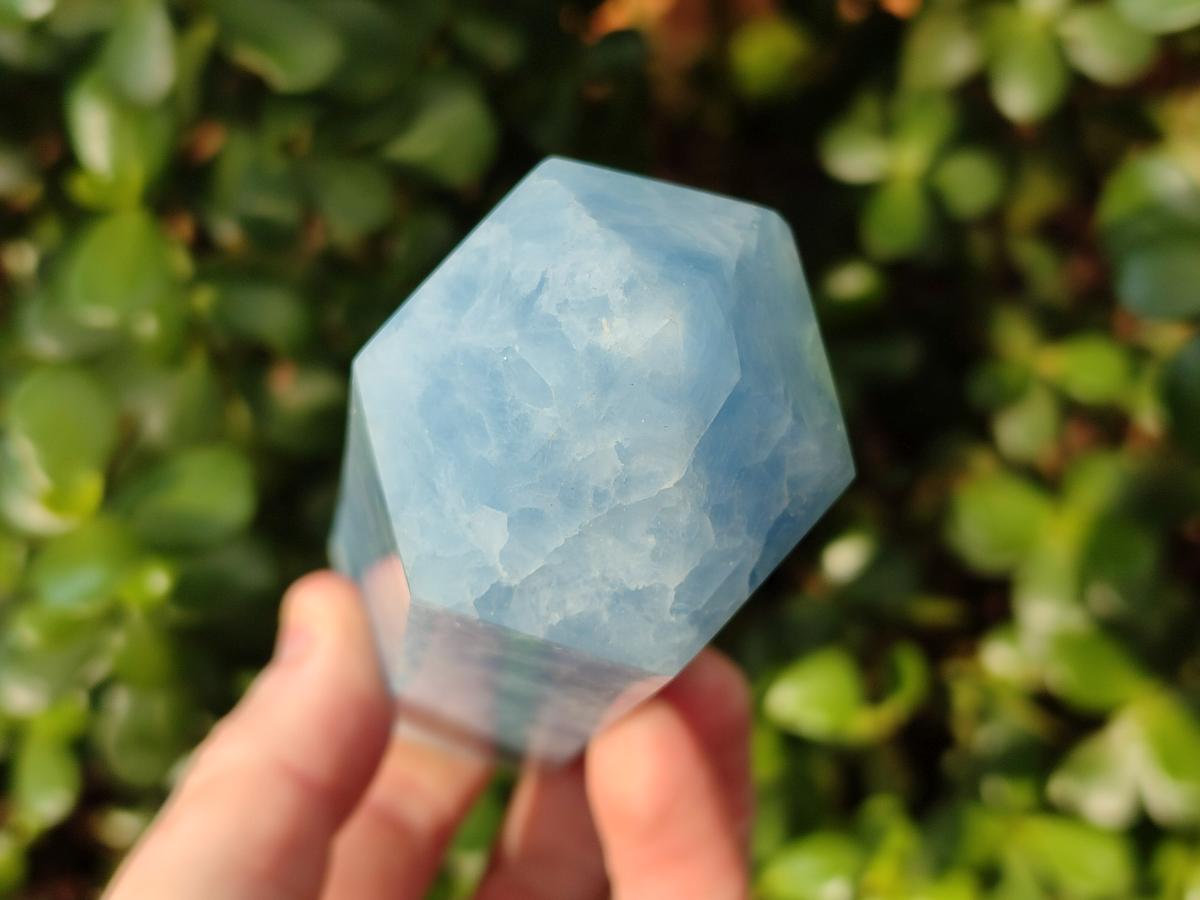 Polished Large Blue Calcite Display Crystals x 6 From Madagascar - Toprock Gemstones and Minerals 