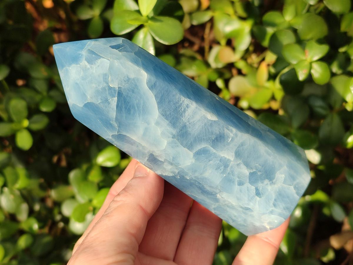Polished Large Blue Calcite Display Crystals x 6 From Madagascar - Toprock Gemstones and Minerals 