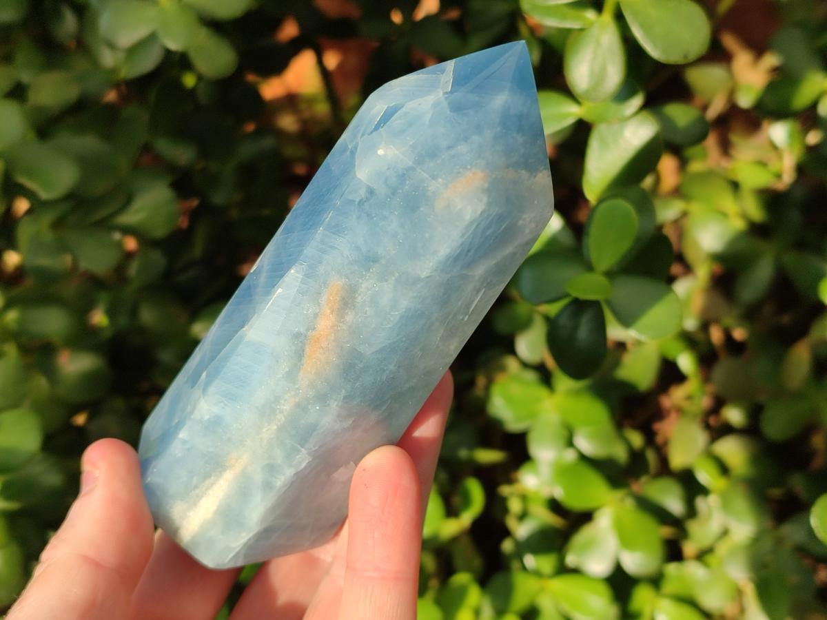 Polished Large Blue Calcite Display Crystals x 6 From Madagascar - Toprock Gemstones and Minerals 