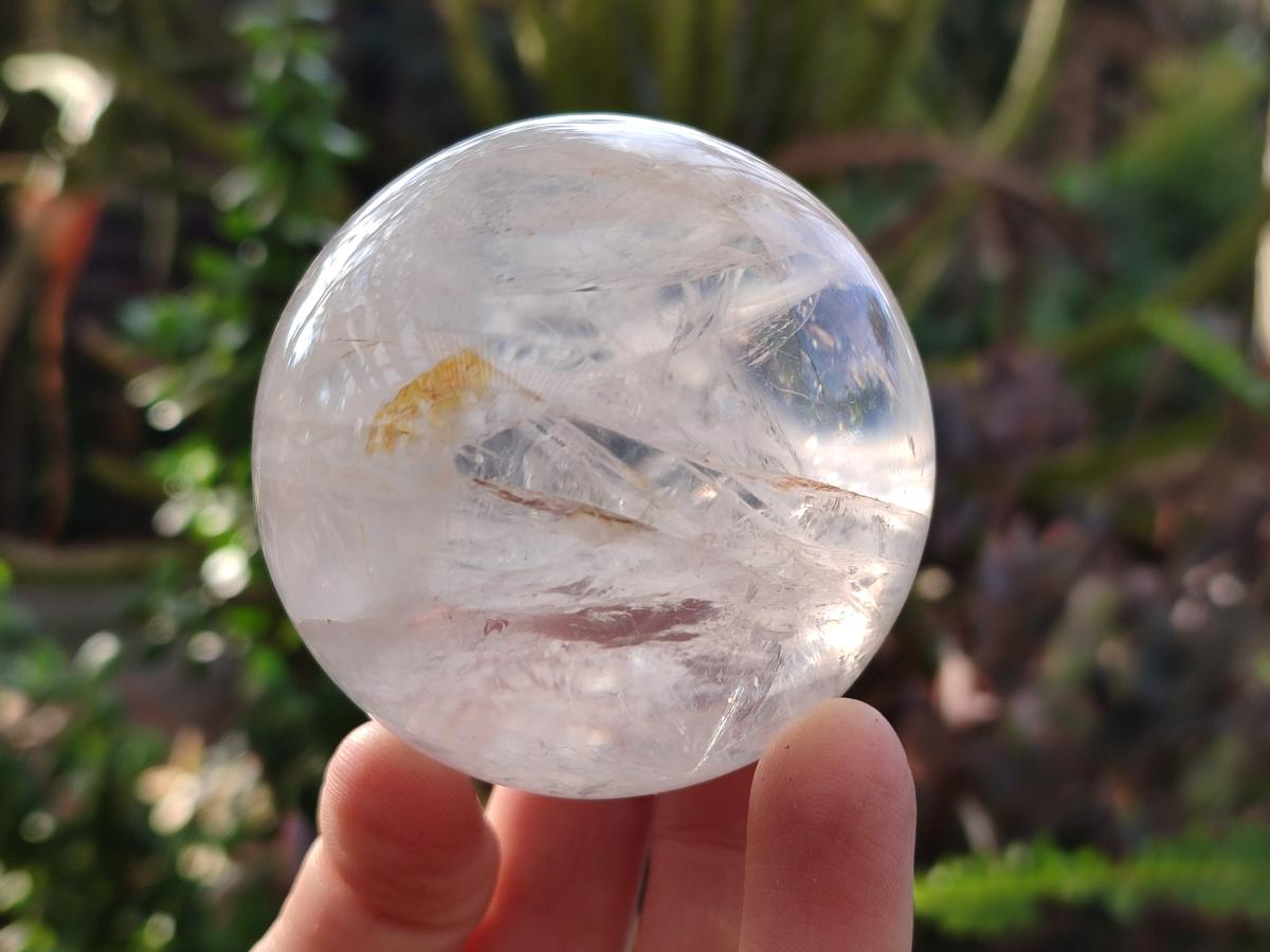 Polished Clear Rock Crystal Balls x 4 From Amoron’i Mania, Madagascar - Toprock Gemstones and Minerals 
