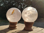 Polished Clear Rock Crystal Balls x 4 From Amoron’i Mania, Madagascar - Toprock Gemstones and Minerals 