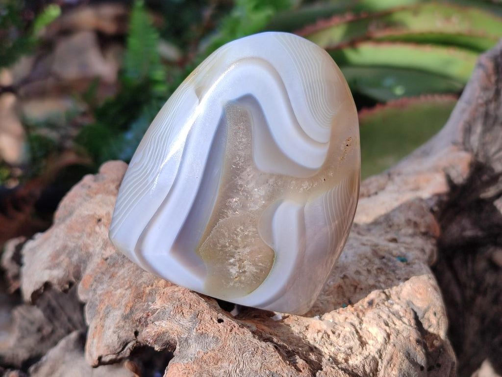 Polished Banded Agate Display Crystals x 6 From Madagascar - Toprock Gemstones and Minerals 
