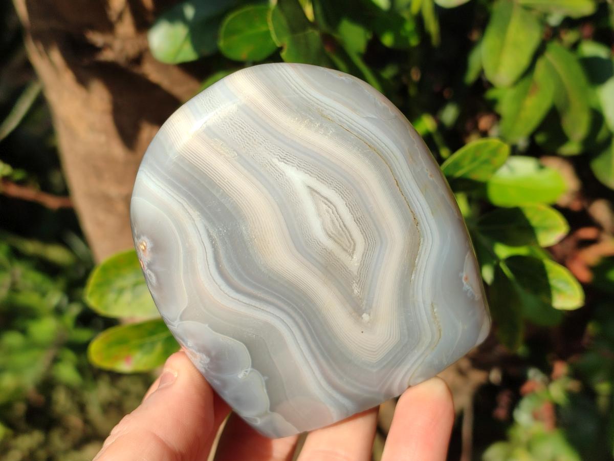 Polished Banded Agate Display Crystals x 6 From Madagascar - Toprock Gemstones and Minerals 