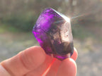 Polished Double Terminated Dark Window Amethyst Crystals x 14 From Akansobe, Madagascar - Toprock Gemstones and Minerals 