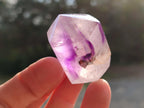 Polished Double Terminated Dark Window Amethyst Crystals x 14 From Akansobe, Madagascar - Toprock Gemstones and Minerals 