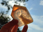 Polished Banded Agate Standing House Shaped Slices x 12 From Madagascar - Toprock Gemstones and Minerals 
