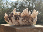 Natural Drusy Quartz Coated Calcite Cluster Specimens x 2 From Albert's Mountain, Lesotho - Toprock Gemstones and Minerals 