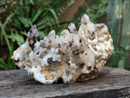 Natural Drusy Quartz Coated Calcite Cluster Specimens x 2 From Albert's Mountain, Lesotho - Toprock Gemstones and Minerals 