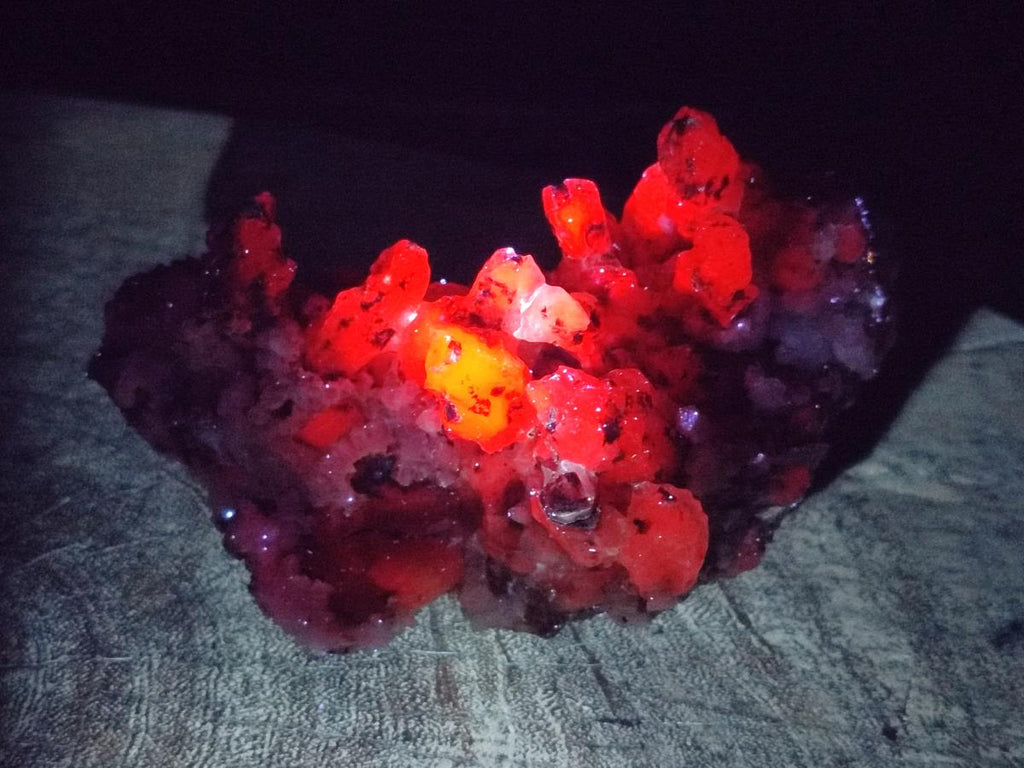 Natural Drusy Quartz Coated Calcite Cluster Specimens x 2 From Albert's Mountain, Lesotho - Toprock Gemstones and Minerals 