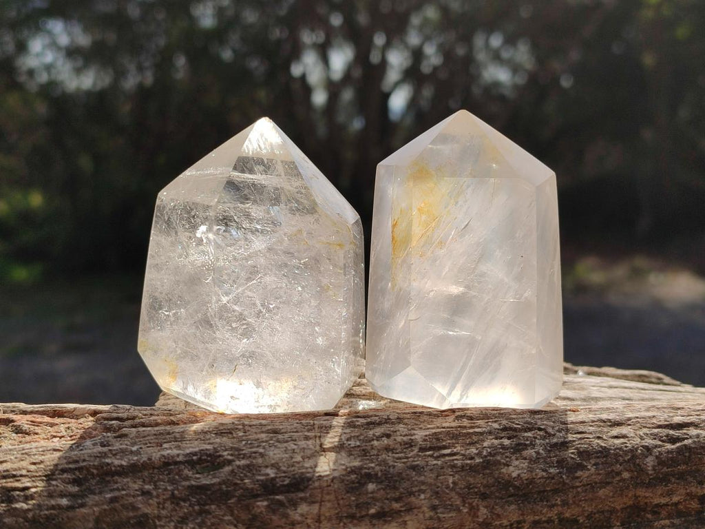 Polished Mixed Quartz Display Crystals x 6 From Madagascar - Toprock Gemstones and Minerals 
