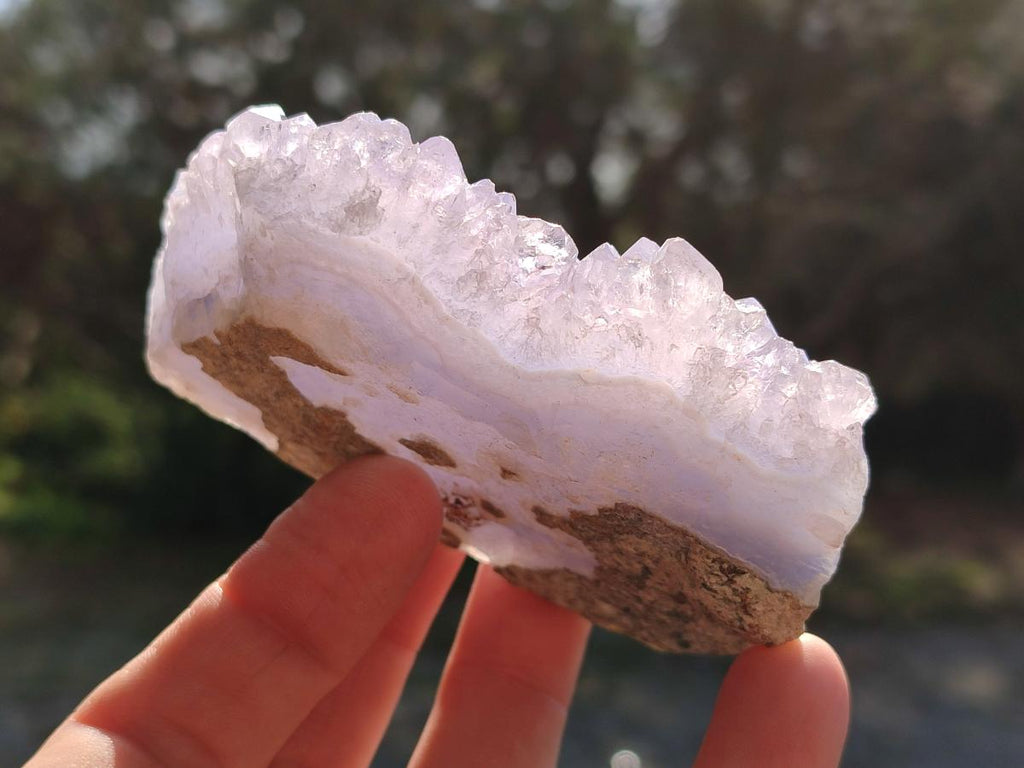 Natural Blue Lace Agate Geode Specimens x 12 From Nsanje, Malawi - Toprock Gemstones and Minerals 