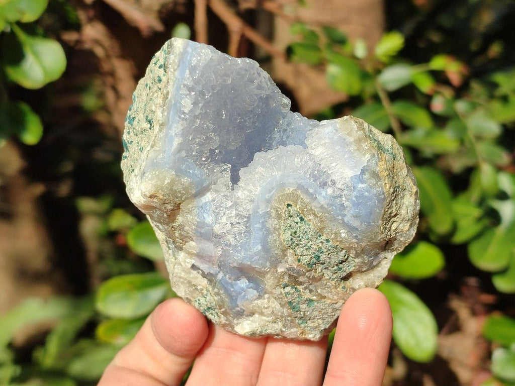 Natural Blue Lace Agate Geode Specimens x 12 From Nsanje, Malawi - Toprock Gemstones and Minerals 