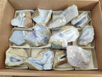 Natural Blue Lace Agate Geode Specimens x 12 From Nsanje, Malawi - Toprock Gemstones and Minerals 