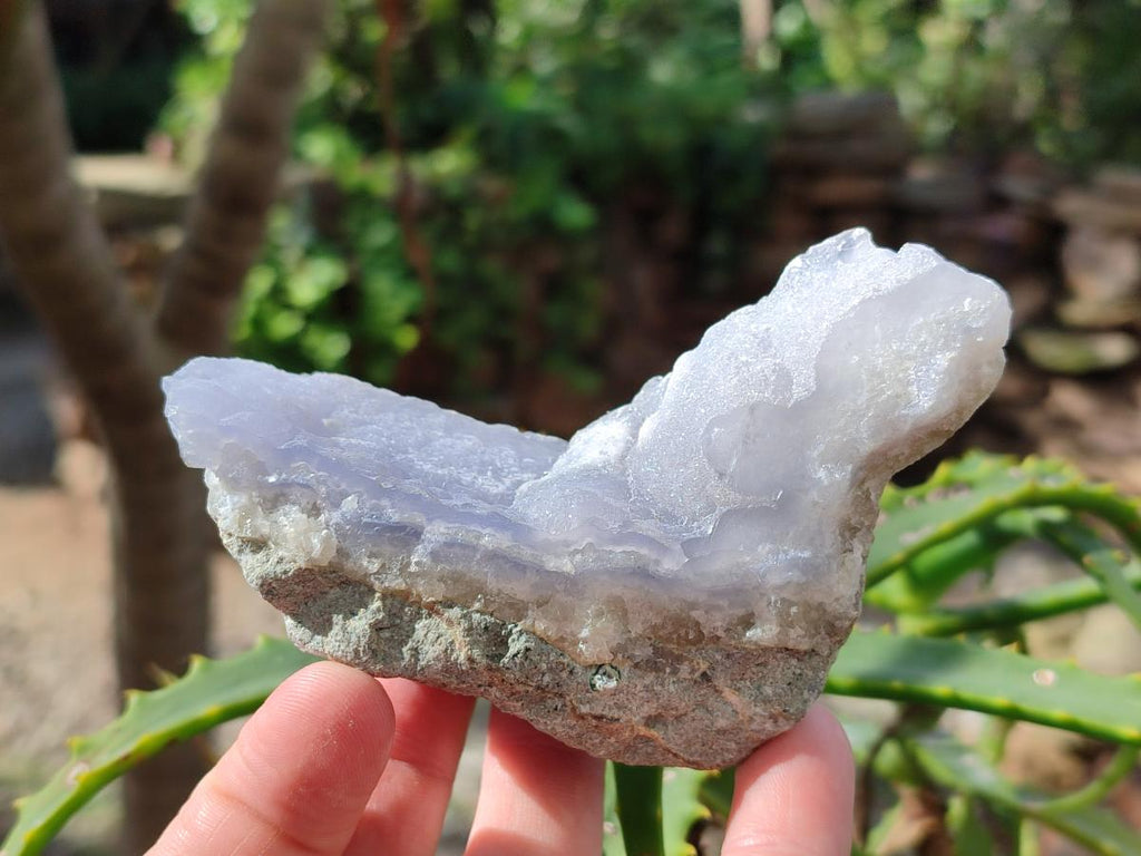 Natural Blue Lace Agate Geode Specimens x 12 From Nsanje, Malawi - Toprock Gemstones and Minerals 
