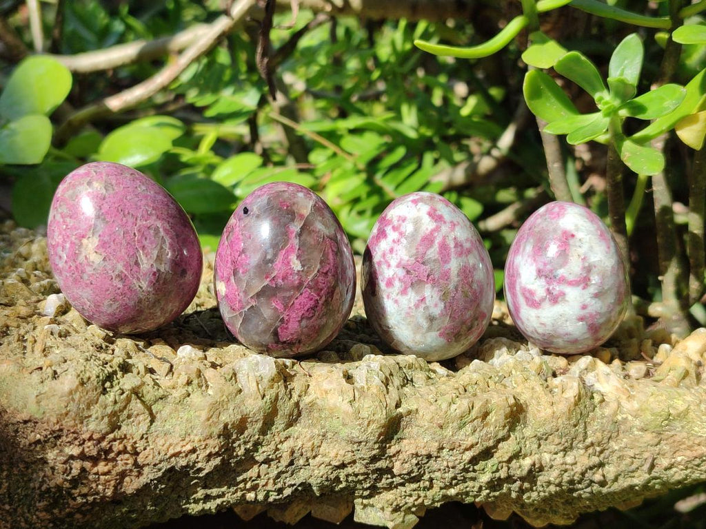 Polished Mixed Rubellite Pink Tourmaline Eggs and Spheres x 12 From Ambatondrazaka, Madagascar - Toprock Gemstones and Minerals 