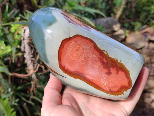 Polished Large Polychrome Jasper Standing Display Piece x 1 From NW Coast, Madagascar - Toprock Gemstones and Minerals 