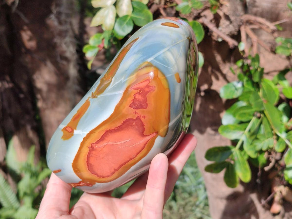 Polished Large Polychrome Jasper Standing Display Piece x 1 From NW Coast, Madagascar - Toprock Gemstones and Minerals 